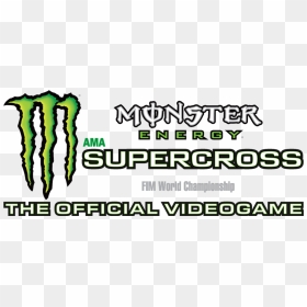 Monster Energy Supercross The Game Logo, HD Png Download - monster logo png