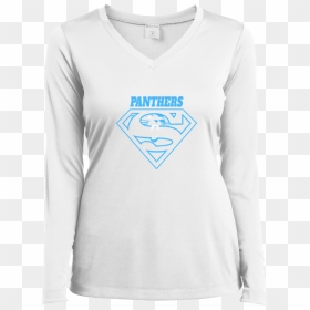 Carolina Panthers T Shirt - Long-sleeved T-shirt, HD Png Download - carolina panthers png