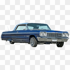 1964 Chevrolet Impala Ss - Chevy Impala Transparent, HD Png Download - lowrider png