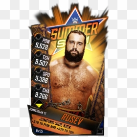 Rusev S3 15 Summerslam17 - Finn Balor Wwe Supercard, HD Png Download - rusev png