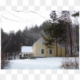 Old Farm House At The End Of A Dirt Road - Snow, HD Png Download - dirt road png