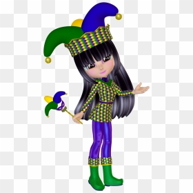 Jester Clipart Toy - Mardi Gras Jester Png, Transparent Png - mardi gras png