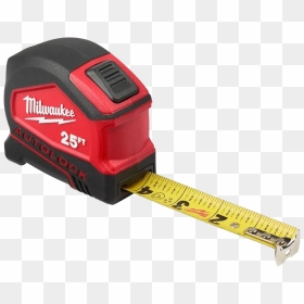 Milwaukee Auto Lock Tape Measure, HD Png Download - measuring tape png