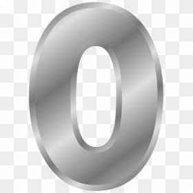 Silver Number 0 Transparent, HD Png Download - glowing png