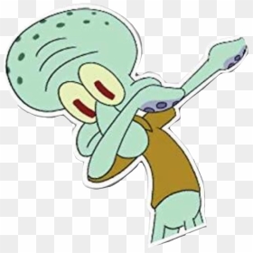 #squidward #dab #freetoedit - Squidward Dabbing Sticker, HD Png Download - squidward dab png