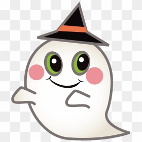 Ghost Halloween Clipart - Cartoon, HD Png Download - halloween ghost png