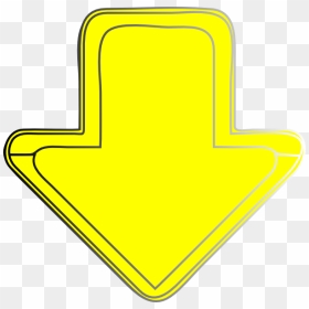 Yellow Arrow With Black Background, HD Png Download - yellow arrow png