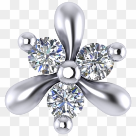 Platinum Nose Pin Diamond, HD Png Download - nose ring png