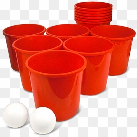 Giant Bucketpong Game - Giant Beer Pong Game Set, HD Png Download - beer pong png