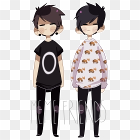 Meme Friends By Sarehkee - Phil And Dan Meme Friends Png, Transparent Png - dan and phil png