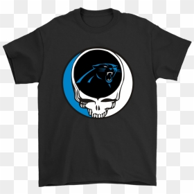 Carolina Panthers Grateful Dead Steal Your Face Football - T-shirt, HD Png Download - carolina panthers png