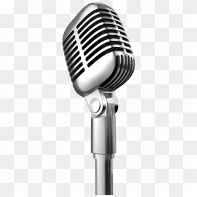 50s Microphone Clipart Png Black And White Pin By Jarroddorman - Transparent Background Microphone Transparent, Png Download - microphone stand png
