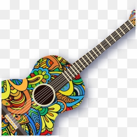 Ukulele Pattern Creative Guitar Vector Acoustic - Vector Acoustic Guitar Png, Transparent Png - ukulele png