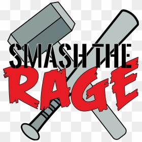 Smash The Rage Copy Outline - Phone Smash In Anger, HD Png Download - glass shatter png