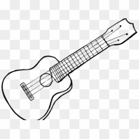 Ukulele Clipart Sketch - Ukelele Clipart Black And White, HD Png Download - ukulele png