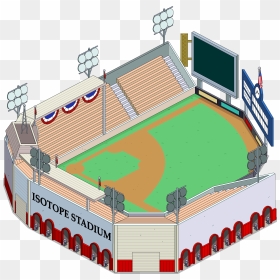 Isotope Stadium Tapped Out, HD Png Download - baseball field png