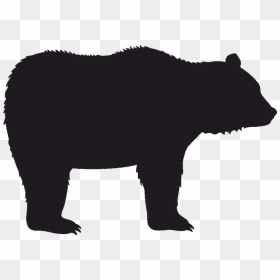 American Black Bear Grizzly Bear Computer Icons Silhouette - Vector Black Bear Silhouette, HD Png Download - black bear png