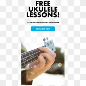 Free Ukulele Lessons Download Now - Poster, HD Png Download - ukulele png