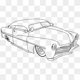 Classic Car,coupé,automotive Exterior - Coloring Book, HD Png Download - lowrider png
