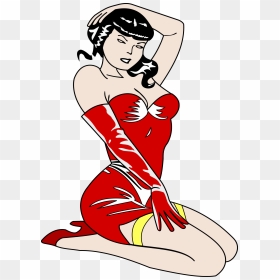 Old Style Pin-up Girl Clip Arts, HD Png Download - pin up girl png