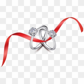 Diamond Pattern Decoration Marriage Red Wedding Ring - Marriage Wedding Ring Png, Transparent Png - nose ring png
