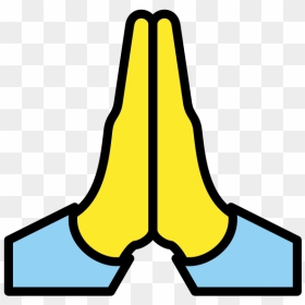 White Praying Hands Icon, HD Png Download - praying hands emoji png