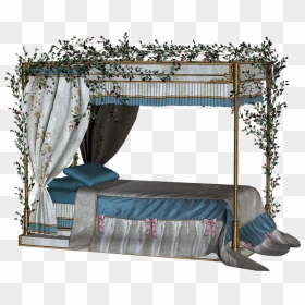 Sleeping Beauty Bed Silhouette, HD Png Download - sleeping beauty png