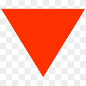 File - Red Triangle - Svg - Upside Down Red Triangle - Inverted Red Triangle, HD Png Download - red triangle png