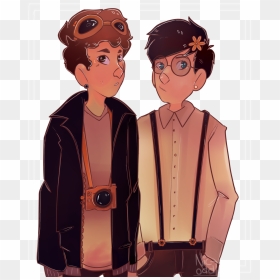 “ I Tried To Draw Dan And Phil As Steampunks I Failed - Cartoon, HD Png Download - dan and phil png