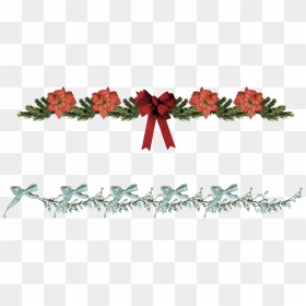 Christmas Graphics Border, HD Png Download - poinsettia png