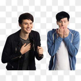 Dan And Phil Reacting Transparent Background By Britishchick09 - Dan And Phil Png, Png Download - dan and phil png