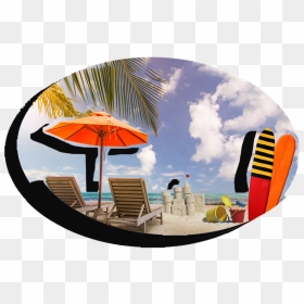 Fd5016-99 Double Epoxy Foil Magnet Beach Umbrella - Vacation, HD Png Download - beach umbrella png