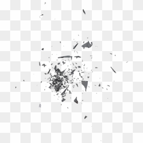 Monochrome, HD Png Download - glass shatter png
