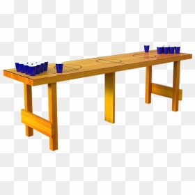 Wood Foldable Beer Pong Table, HD Png Download - beer pong png