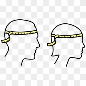Find A Cloth Measuring Tape Or A Length Of String Long - Head Measure Icon, HD Png Download - measuring tape png