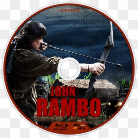 Rambo Bluray Disc Image - John Rambo, HD Png Download - rambo png