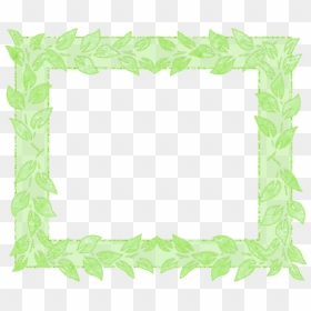 Free Png Green Transparent Frame With Leafs Png Images - Picture Frame, Png Download - leafs png