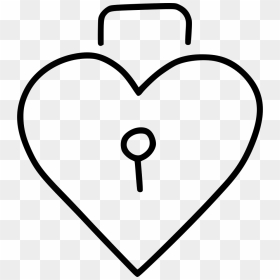Lock Heart Day Keyhole - Heart, HD Png Download - keyhole png