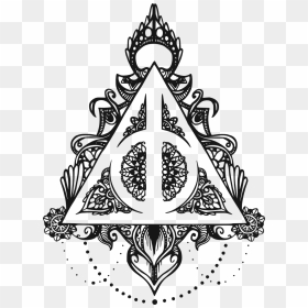 Harry Potter Deathly Hallows Svg, HD Png Download - deathly hallows png