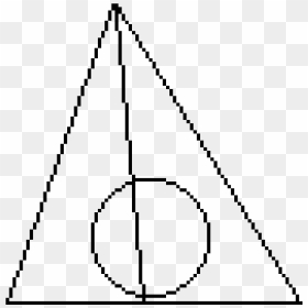 Deathly Hallows Llfor Contestll **i Know It"s Not Very - 8 Bit Spaceship Png, Transparent Png - deathly hallows png