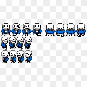 Sans Sprite Sheet Png, Transparent Png - undertale sans png