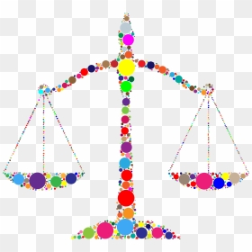 This Free Icons Png Design Of Prismatic Justice Scales - Scales Of Justice Abstract, Transparent Png - scales png