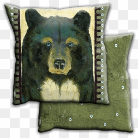 Transparent Black Bear Png - Cushion, Png Download - black bear png