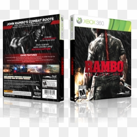The Video Game Box Art Cover - John Rambo, HD Png Download - rambo png