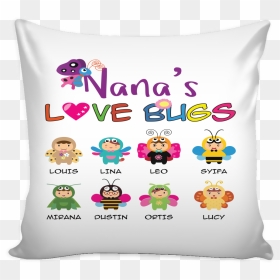 Nana Love Bugs Pillow Cover - Cushion, HD Png Download - venusaur png