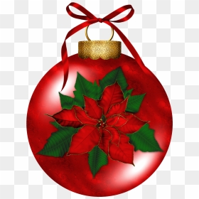 Poinsettia Christmas Flower Clip Art - Christmas Ornament, HD Png Download - poinsettia png