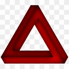 Penrose Triangle Png Image - Transparent Penrose Triangle, Png Download - red triangle png