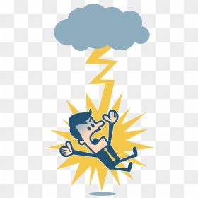 Electrical Clipart Yellow Lightning - Lightning Hazards Clip Art, HD Png Download - yellow lightning png