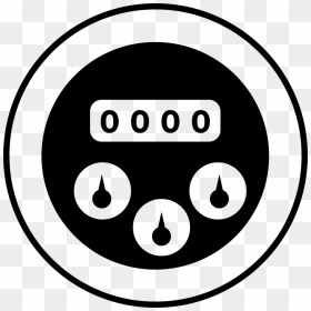 Water Meter - Transparent Water Meter Icon, HD Png Download - water icon png