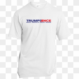 Trump Pence Make America Great Again T-shirts - Clean White T Shirt, HD Png Download - make america great again png